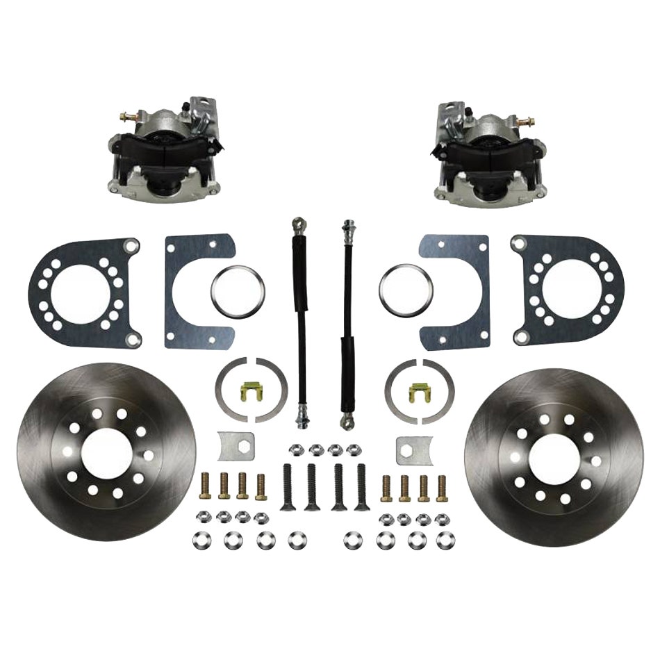 Leed Brakes Rear Disc Brake Kit  With Plain Rotors And Zinc Plated Calipers