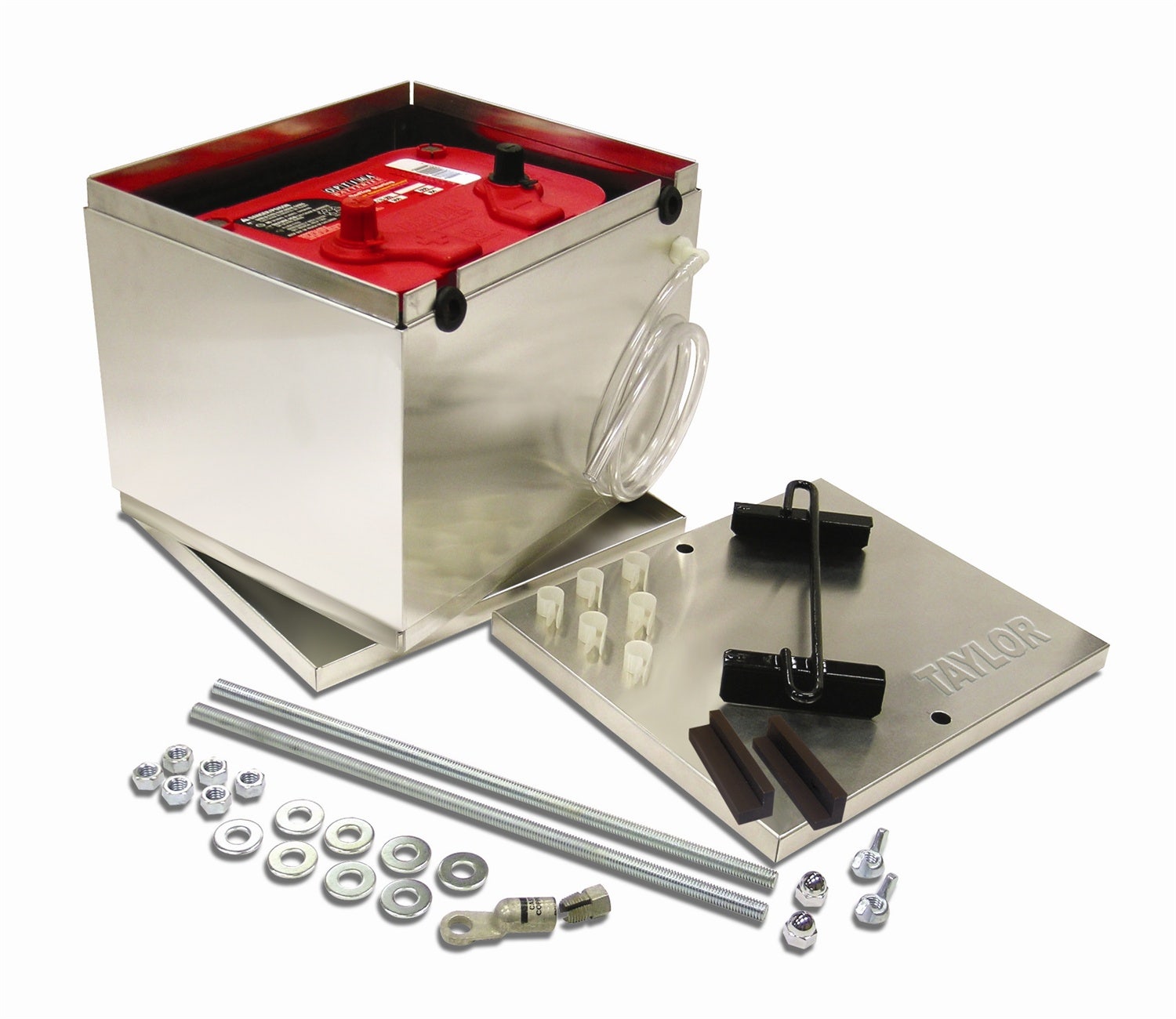 Taylor Cable 48200 Aluminum Battery Box   Battery Box; Height - 11-1/4 Inch,