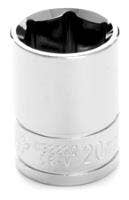 Performance Tool W32220 1/2 Dr 20Mm 6Point Socket, 1 Pack   Socket; Type -
