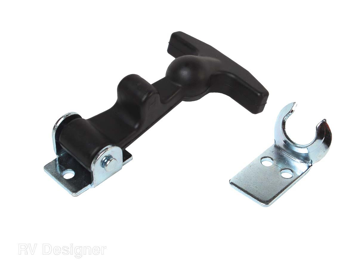 Rv Designer E205, Hood Latch, Rubber, Exterior Hardware   Hood Latch; Color -
