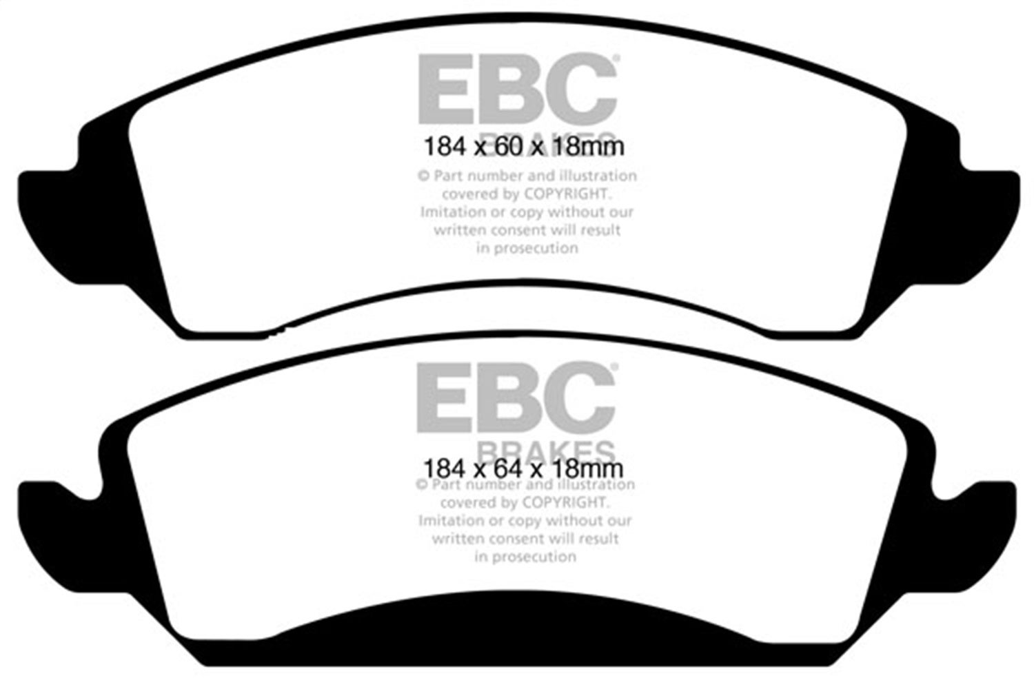 Ebc Brakes Ud1363 Ultimax  Brake Pads   Ultimax  Brake Pads