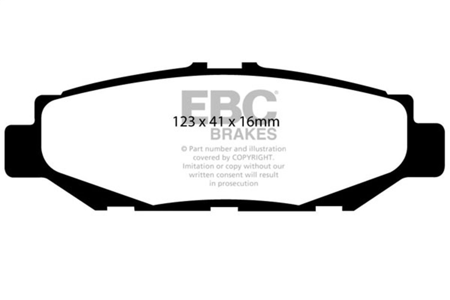 Ebc Brakes Dp3848c Redstuff Ceramic Low Dust Brake Pads   Redstuff Ceramic Low
