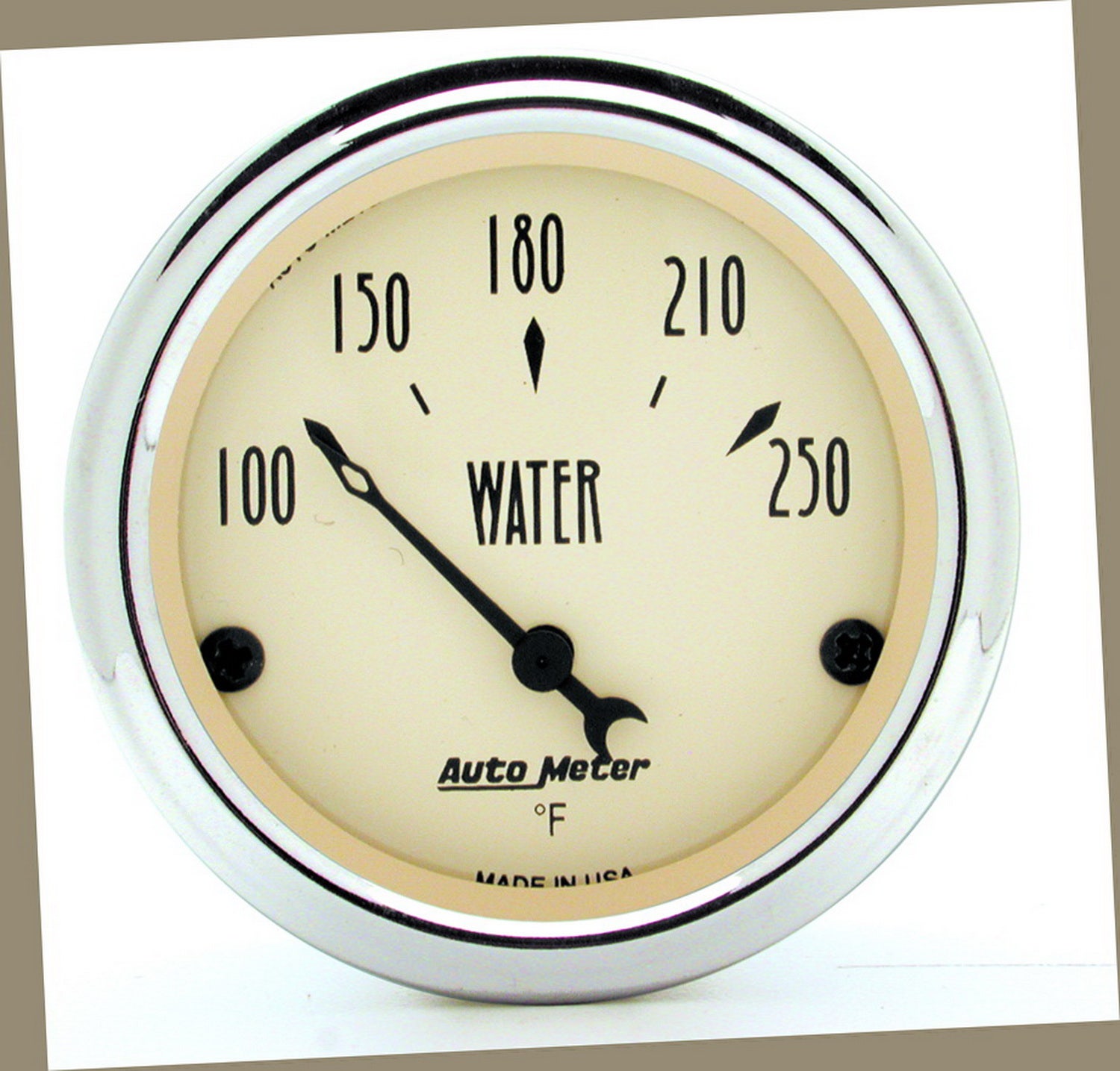 Autometer 1837 Antique Beige Water Temperature Gauge Auto Meter Products  Gauge