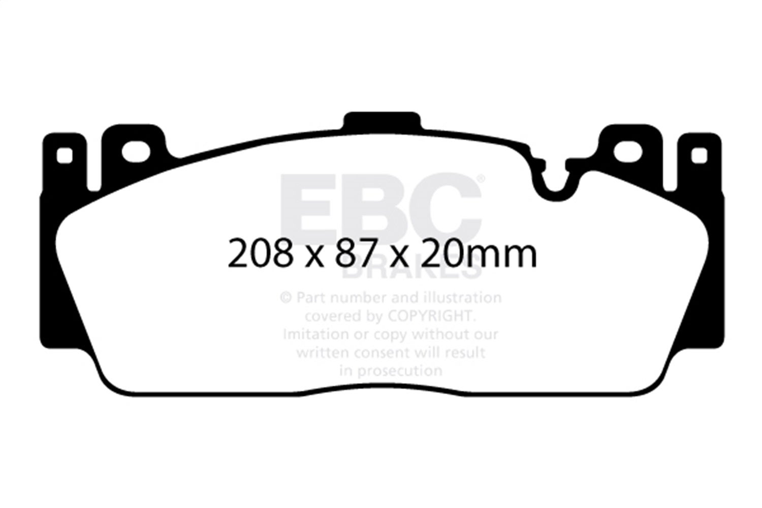 Ebc Brakes Dp32148c Redstuff Ceramic Low Dust Brake Pads   Redstuff Ceramic Low