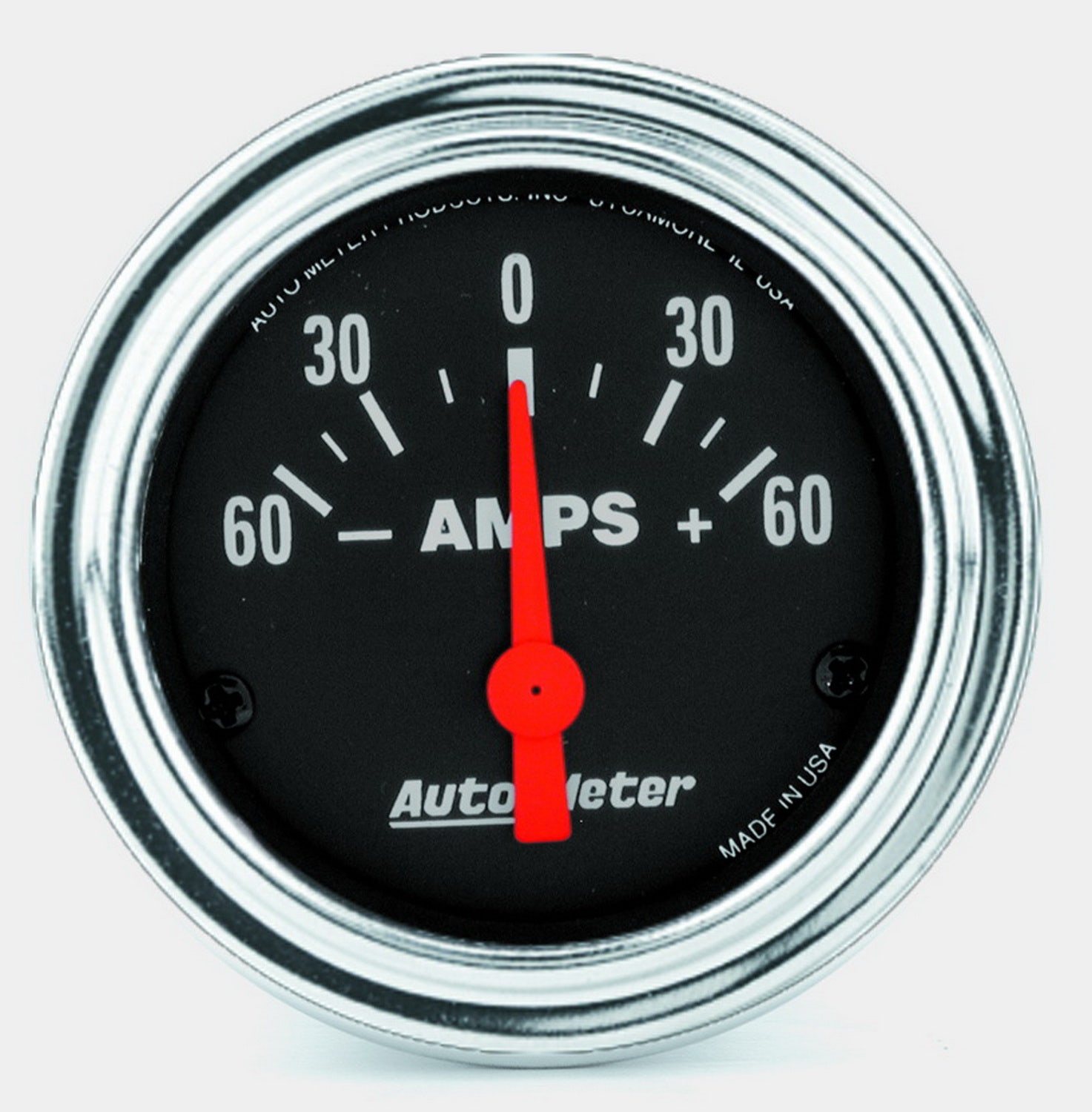 Autometer 2586 Traditional Chrome Electric Ammeter Gauge Auto Meter Products