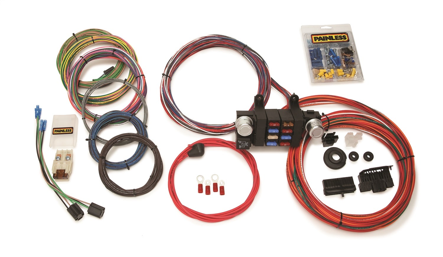 Painless Wiring 10308 18 Circuit Customizable Chassis Harness   Chassis Wiring