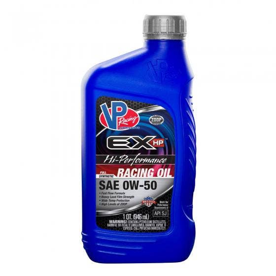 Vp Racing Fuels Ex Hp Sae 0W-50 Hi Perf Wide Viscosity Heavy Load Racing Oil