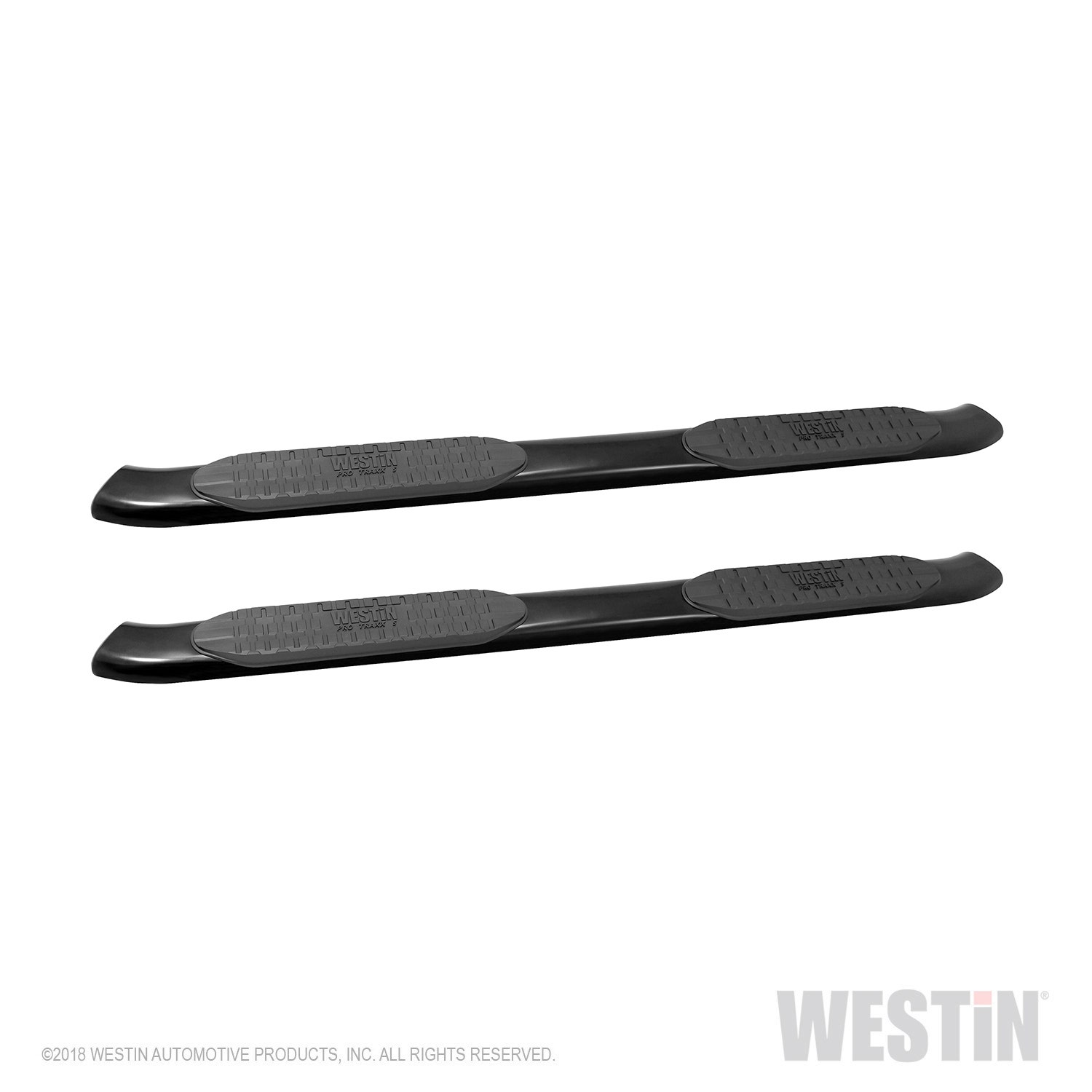 Westin 21-54065 Textured Black Pro Traxx 5 Oval Nerf Step Bar For Jeep Wrangler