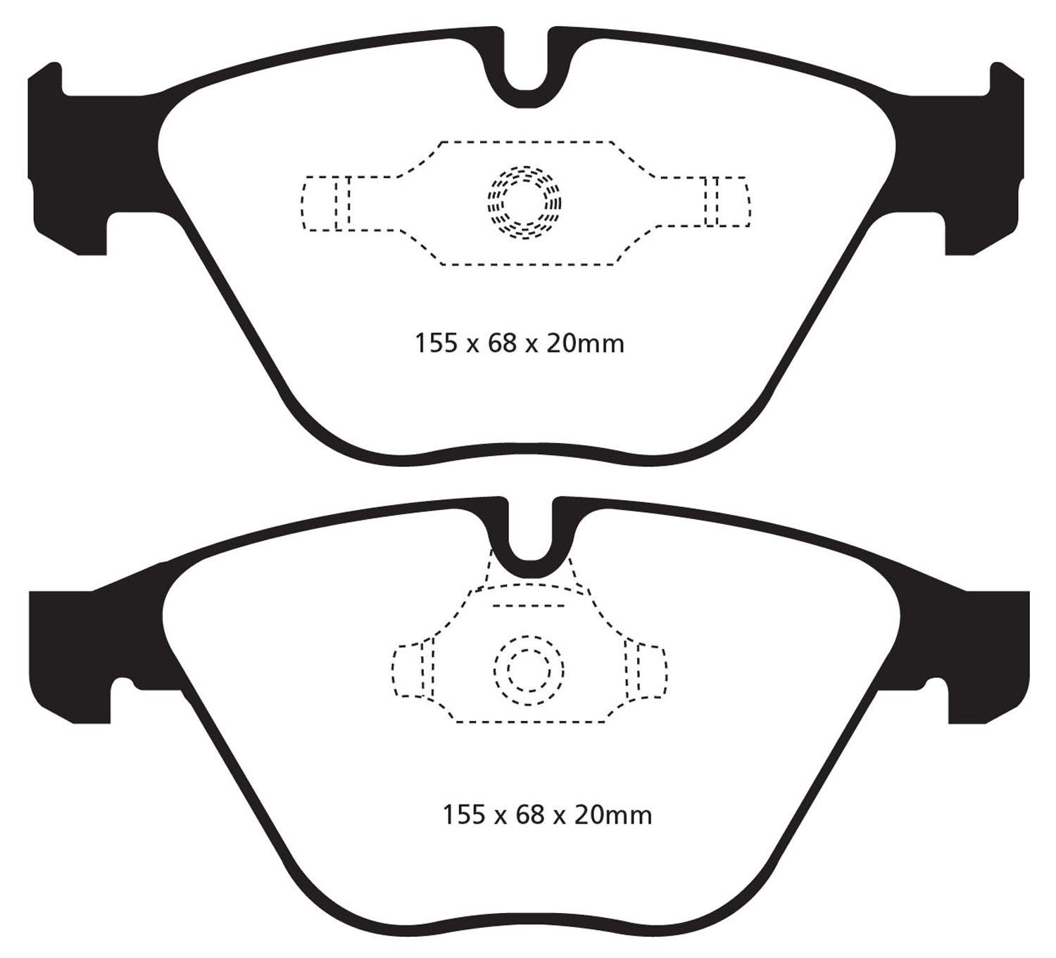 Ebc Brakes Dp32006c Redstuff Ceramic Low Dust Brake Pads   Redstuff Ceramic Low