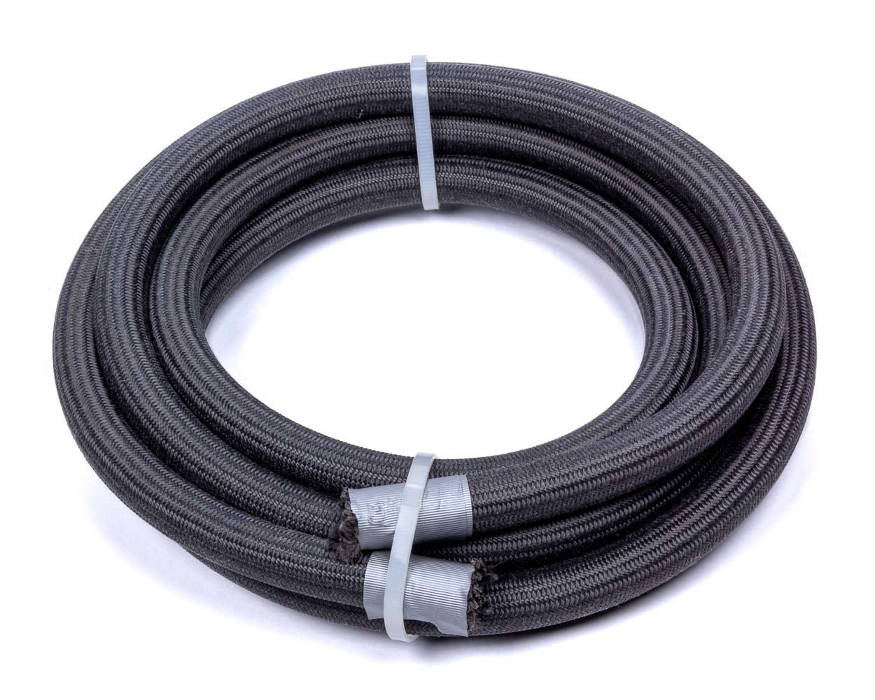 Hose, 6 An, 20 Ft, Braided Fire Retardant Fabric, Wire Reinforced, Ptfe, Black,