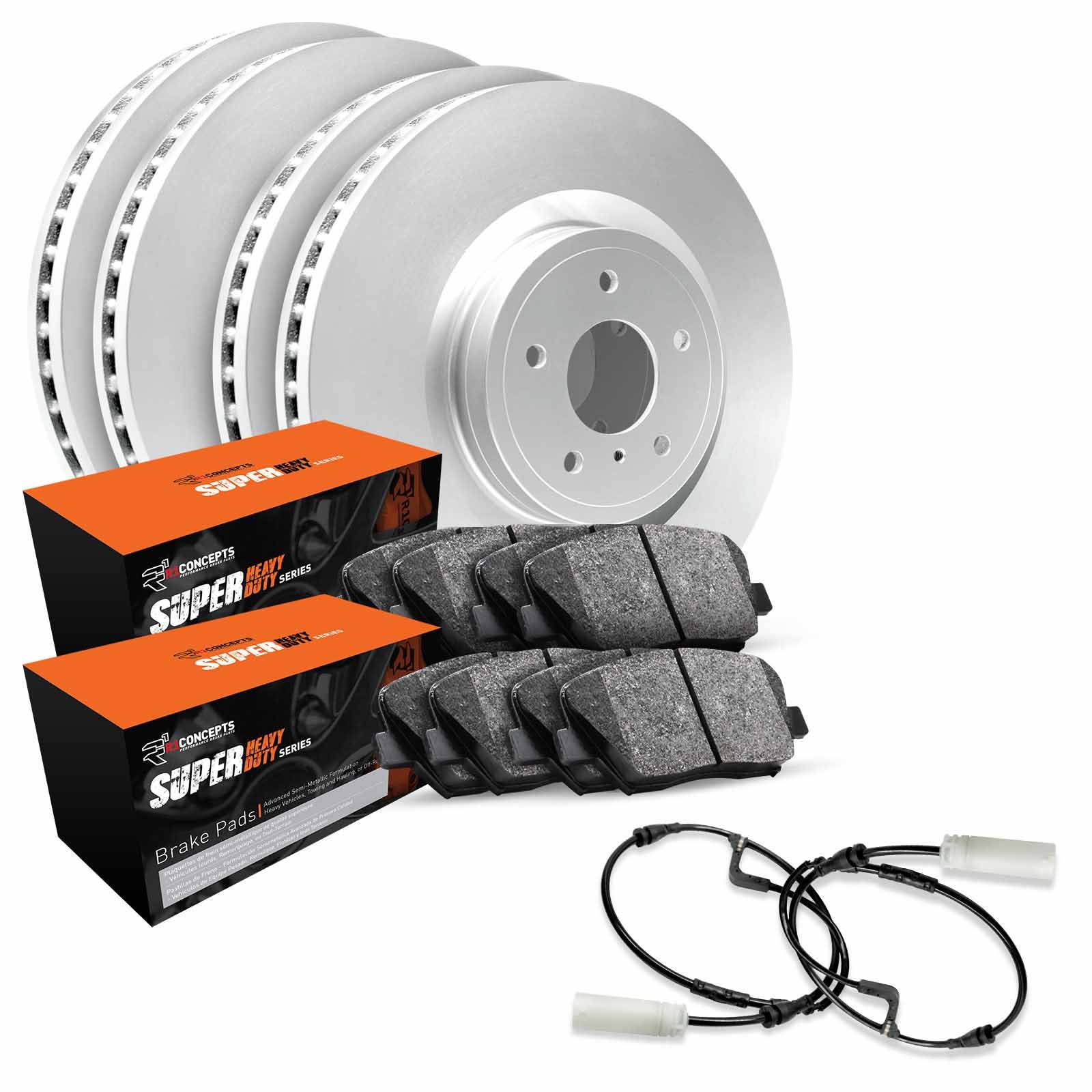 R1 Concepts Wdxc2-40004 R1 Concepts Brake Rotor- Carbon Coated With Sup Dty Pads