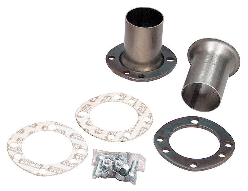 Hedman 21102 3" Inlet, 2.5" Outlet 3-Bolt Flange Hedder Reducers - Set Of 2
