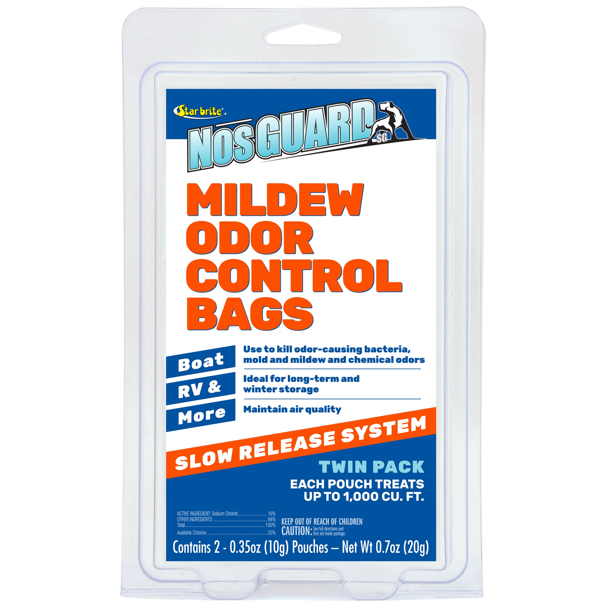 Star Brite Mildew Odor Control Bags - Slow Release System - Twin Pack (089950)