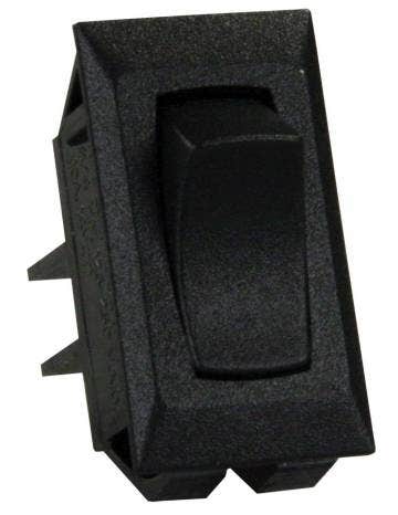 Jr Products 13401-5 Black 12V Unlabeled On/Off Switch   Multi Purpose Switch;