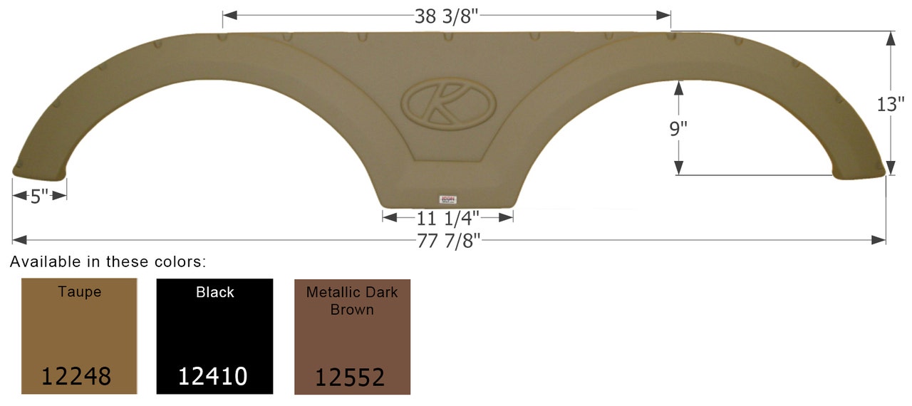 Fender Skirt Tandem  Key Blk Fender Skirt Tandem  Key Blk