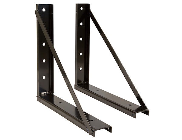 Buyers Products 1701006 Welded Black Formed Steel Mounting Brackets, 18 X 18