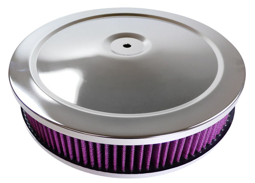 Chrome 10 X 2 Muscle Car Air Cleaner Set - Washabl Chrome 10 X 2 Muscle Car Air