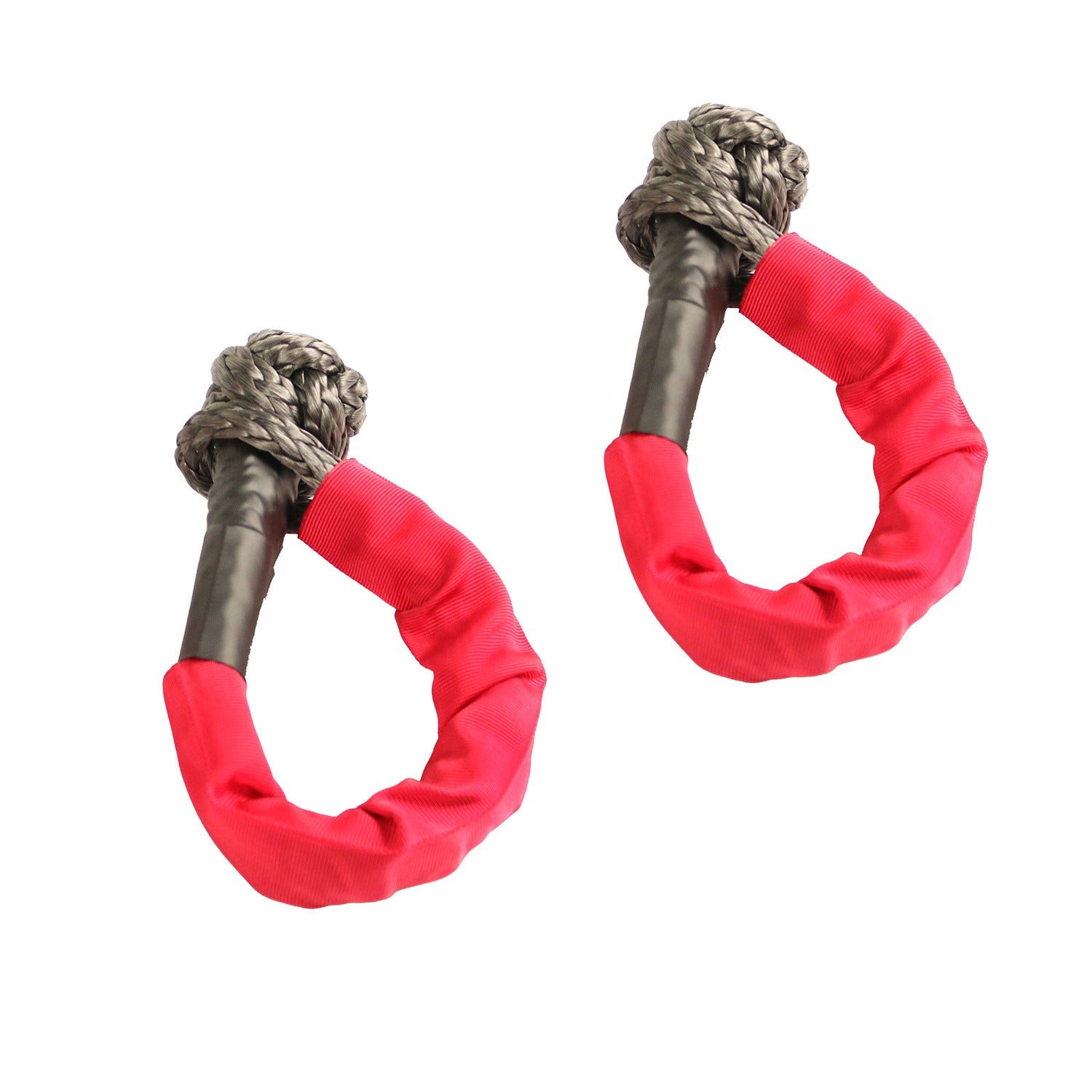 Rugged Ridge 11235.52 Shackle   Shackle Rope; Color - Red, Diameter (In) - 7/16