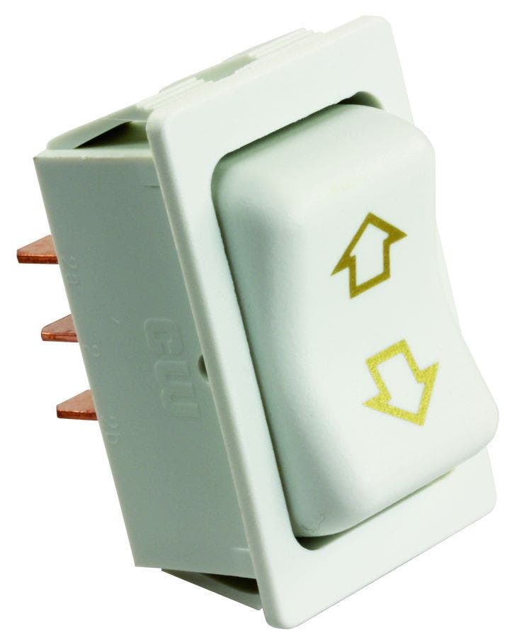 Jr Products 12385 White 4-Pin Slide-Out Switch   Slide Out Switch; Type -