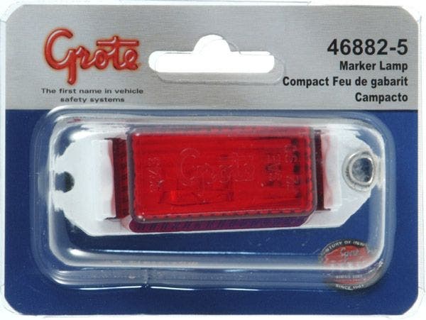 Marker Light-Retail-Red   Side Marker Light  Housing Color - White, Quantity -