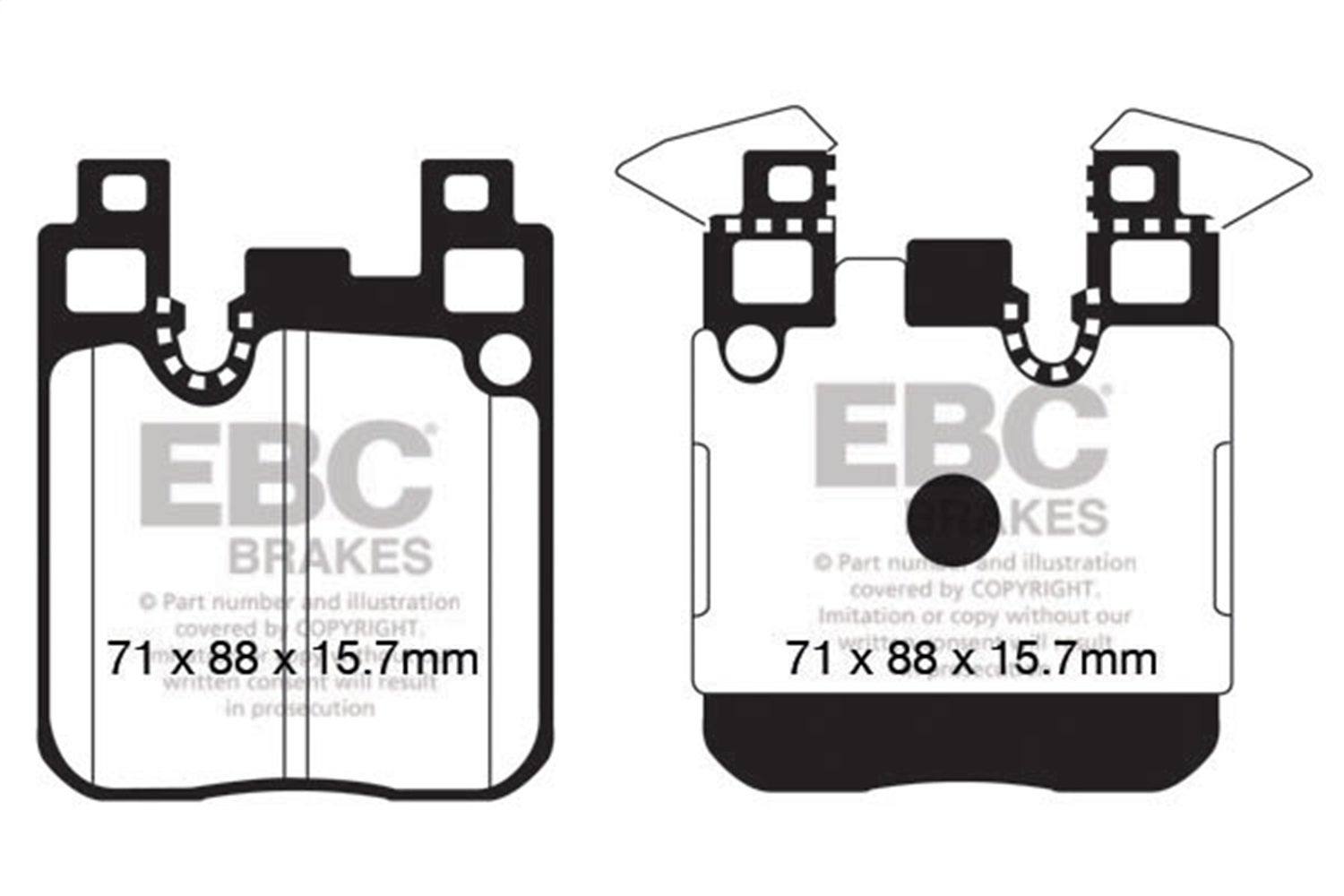 Ebc Brakes Dp52133ndx Bluestuff Ndx Full Race Brake Pads   Bluestuff Ndx Full