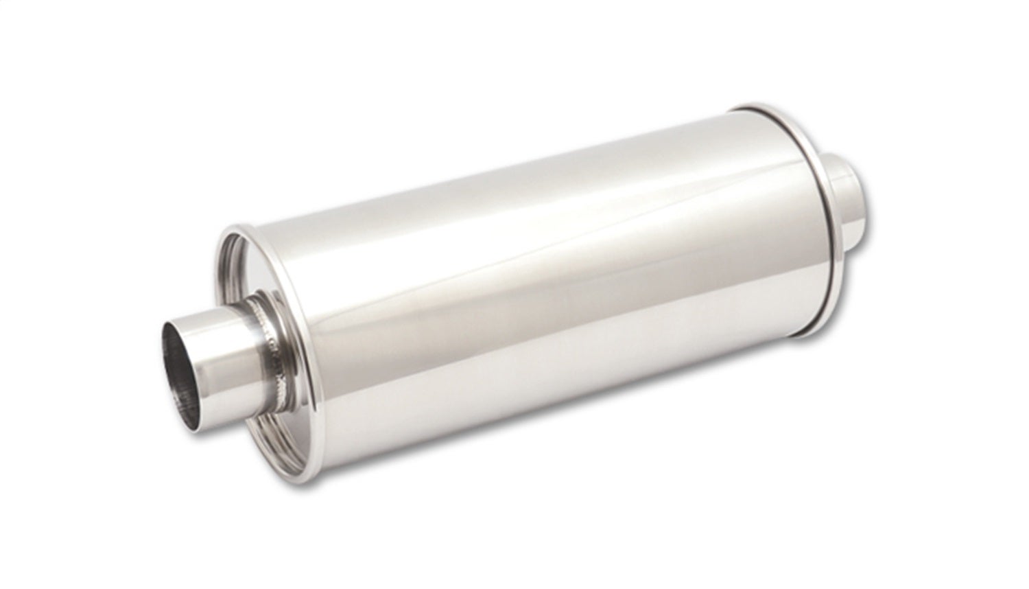 Vibrant Performance 1139 Streetpower Round Muffler  11296 Weld-In Bung;