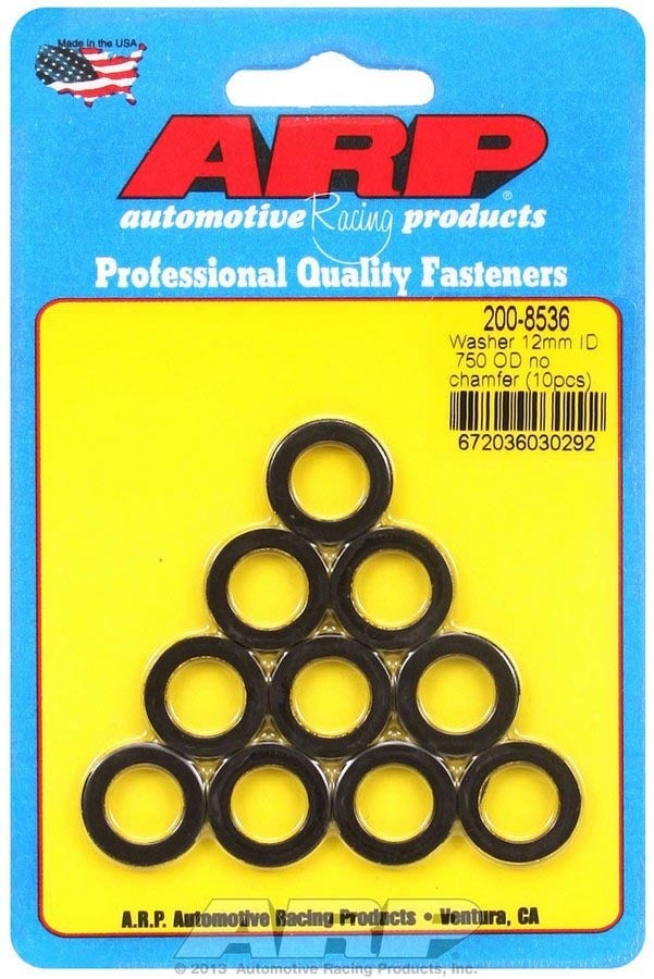 Arp 200-8536 Black 12Mm Id X 3/4" Od Washer - 10 Piece Arp  Black 12Mm Id X 3/4