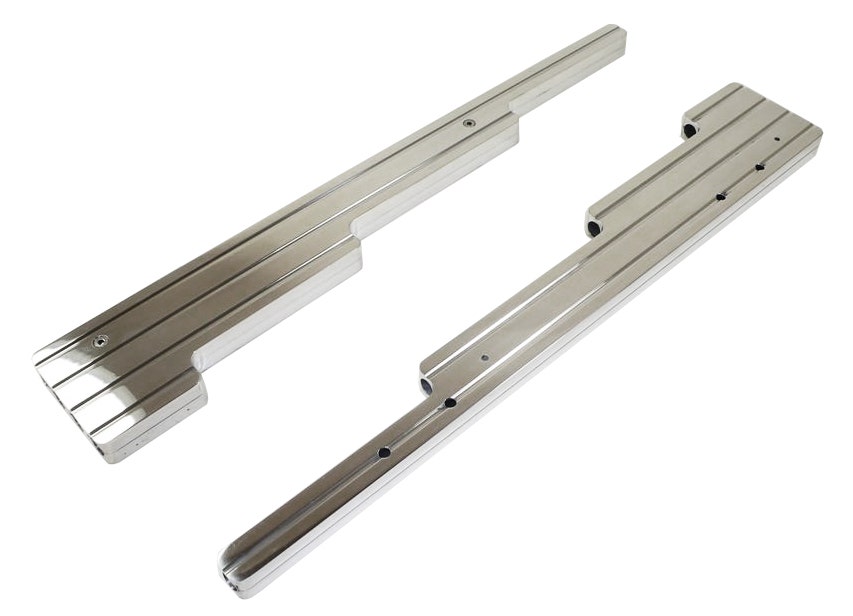 Racing Power Company R6038 Polished Aluminum Ball Milled Linear Wire Loom