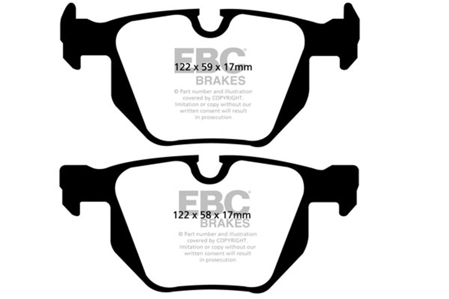 Ebc Brakes Dp31494c Redstuff Ceramic Low Dust Brake Pads   Redstuff Ceramic Low