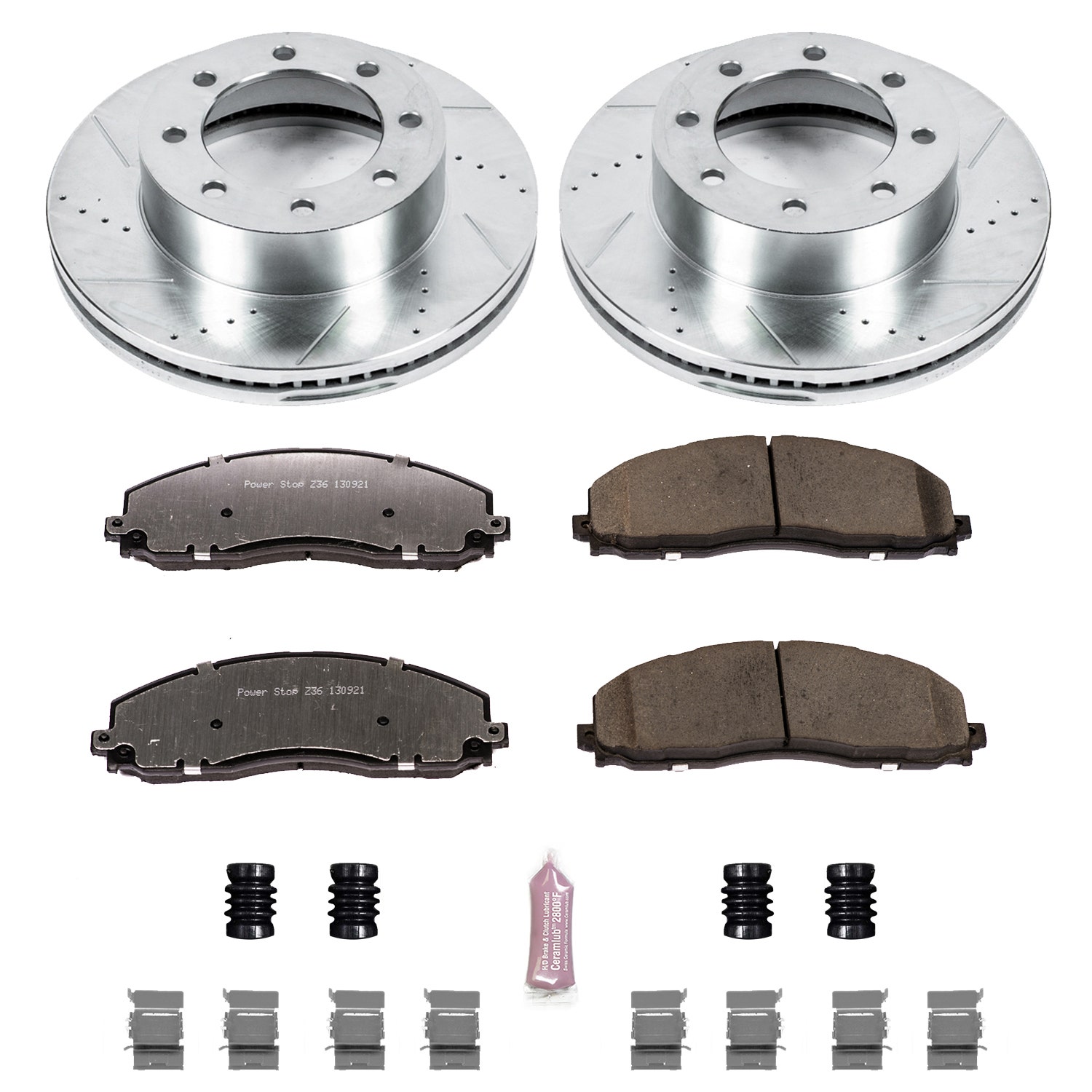 Power Stop K6403-36 Front Z36 Truck And Tow Brake Kit Power Stop  Front Z36