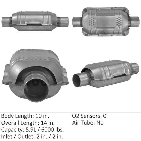 Eastern Catalytic Catalytic Converter-Universal P/N:83164  Catalytic