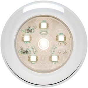 Optronics Ucl60cbp Clear Round Sealed Led Utility Light, White   Clear Round