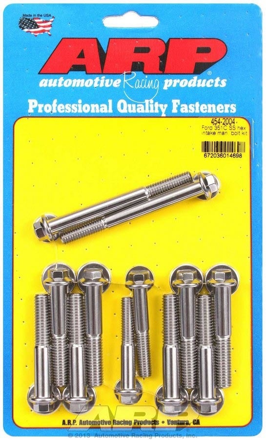 Ford S/S Intake Bolt Kit 6Pt. Ford S/S Intake Bolt Kit 6Pt.