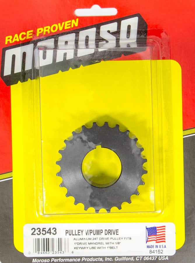 Moroso 23543 24 Tooth Dry Sump Oil Pump Drive Pulley   24 Tooth Dry Sump Oil