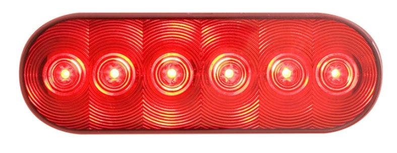 Optronics Stl73rk Fleet Count 6" Oval Sealed Led Light Kit, Red   Fleet Count 6