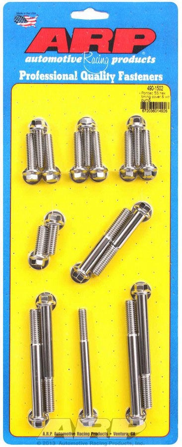 Arp 490-1502 6-Point Stainless Steel Timing Cover Bolt Kit Arp  6-Point