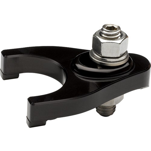 Billet Spec Distributor Hold Down Sb/Bb Chevy, Black Anodized Billet Spec