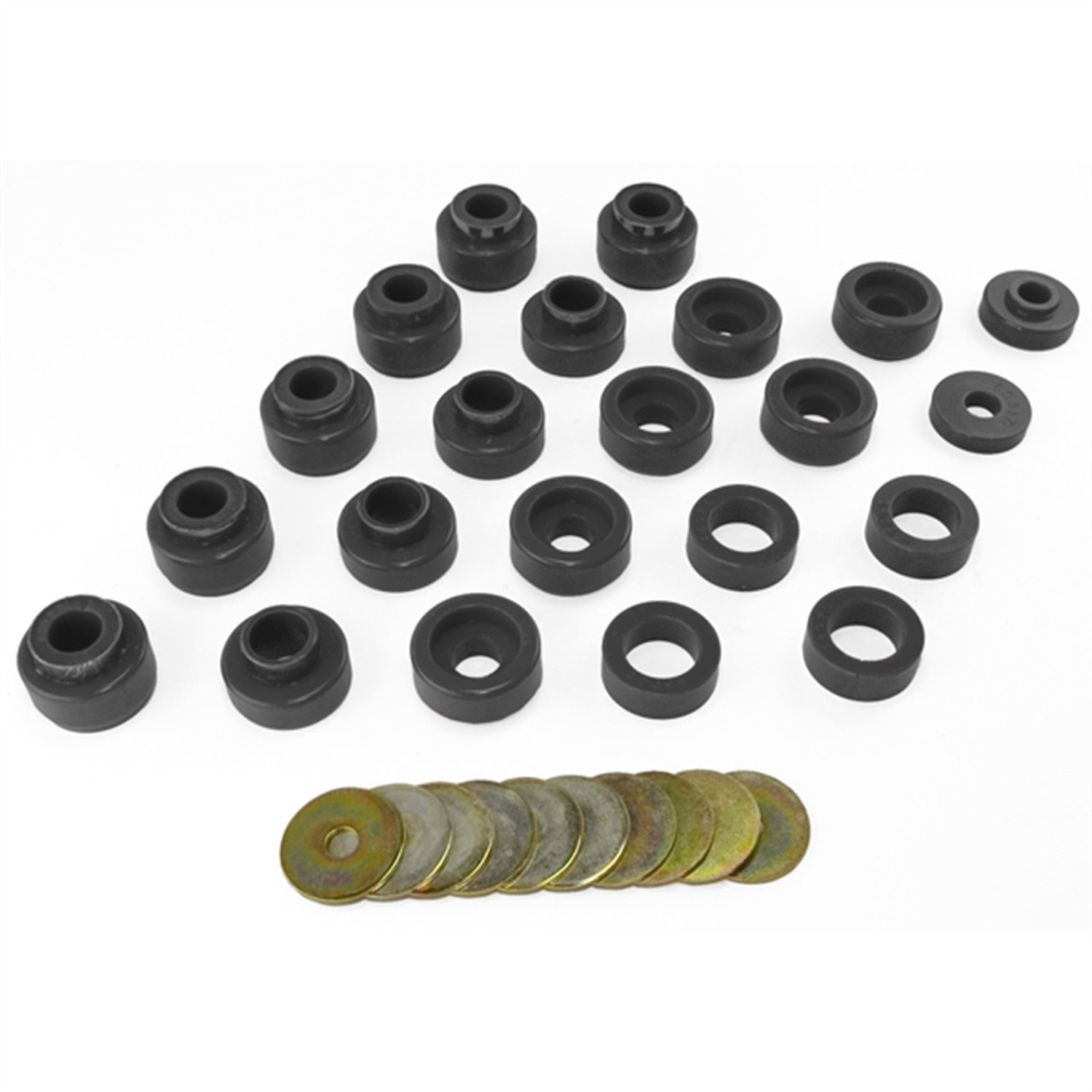 Prothane 1-105-Bl Body Mount Kit Fits 87-95 Wrangler (Yj)   Body Mount Kit Fits