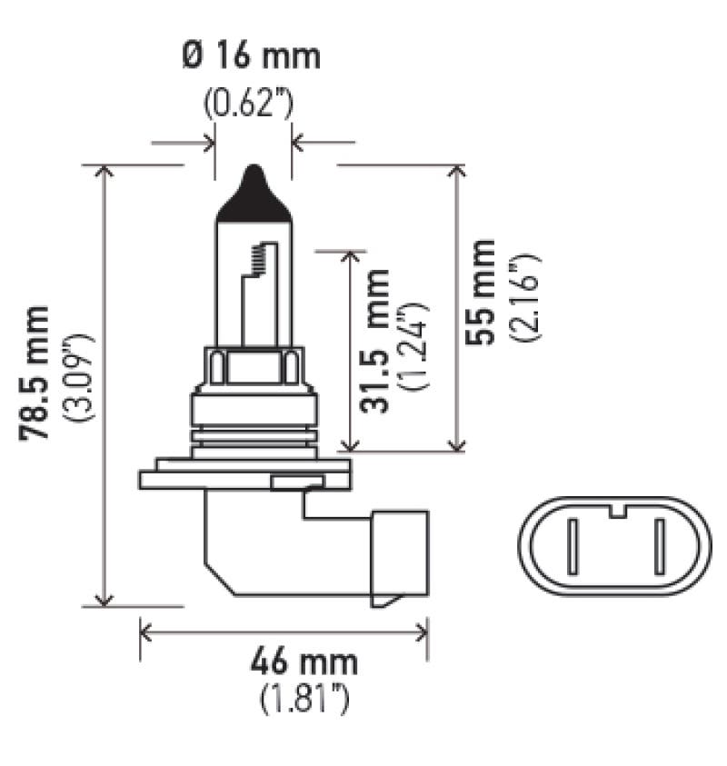 Hella (9006) 12V Bulb  () 12V Bulb