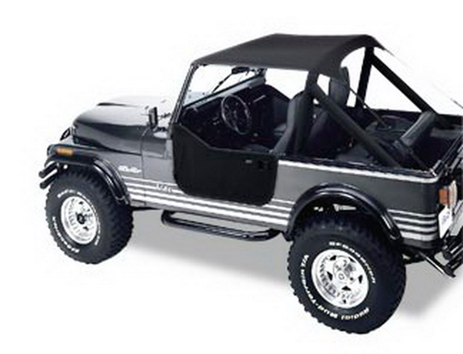 Bestop 5250801 Traditional Bikini Top For 1976-1991 Cj7/Cj8 & Wrangler  Bikini