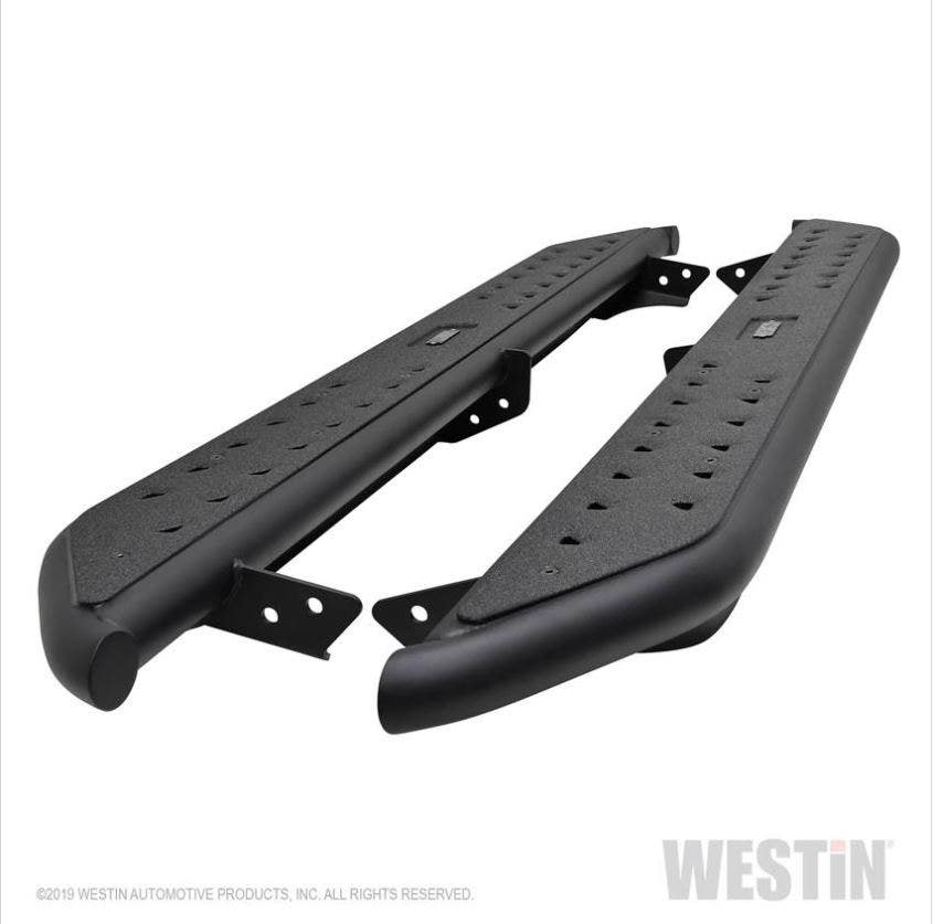 Westin 58-53565 Textured Black Outlaw Nerf Step Bars Ram 1500 Crew Cab