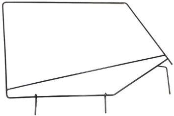 Rampage 89699 Window Frame Fits 87-95 Wrangler (Yj)   Window Frame Kit;