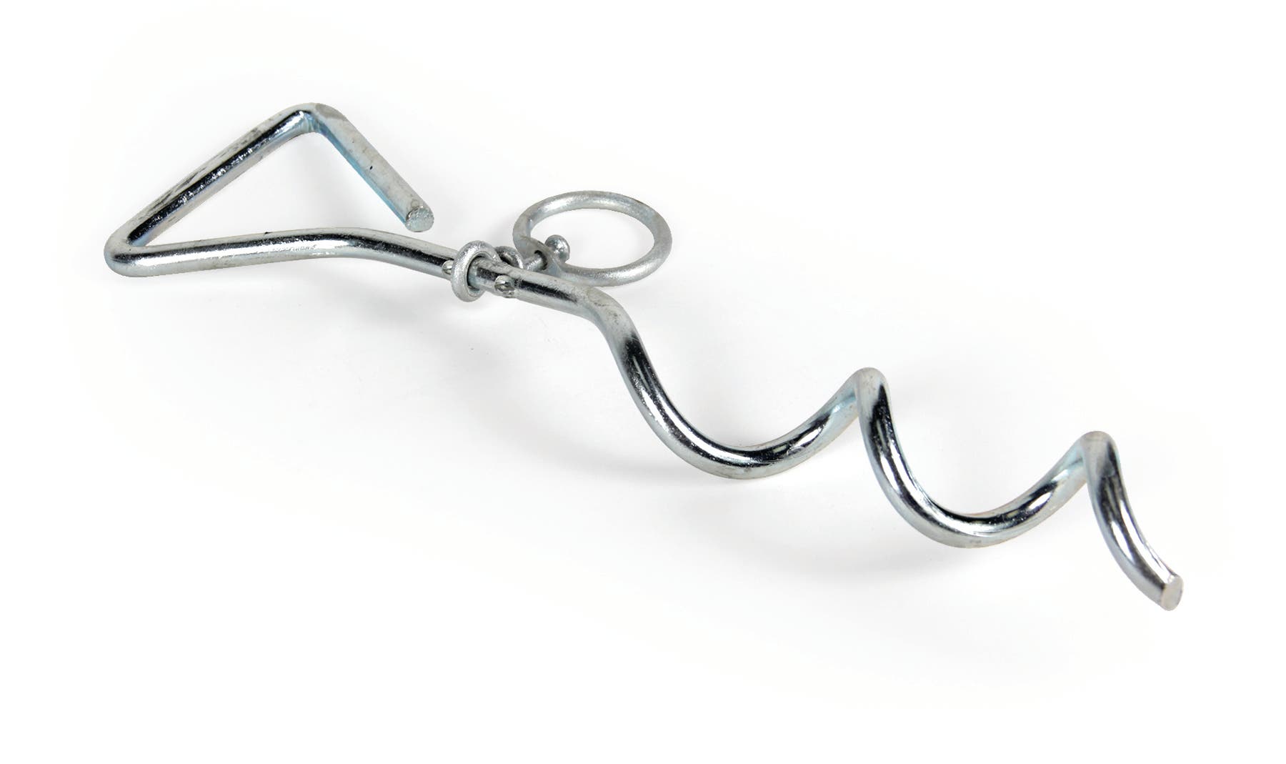 Camco 42572 Spiral Pet Anchor + Amazonbasics Tie-Out Cable For Dogs Up To 90Lbs,