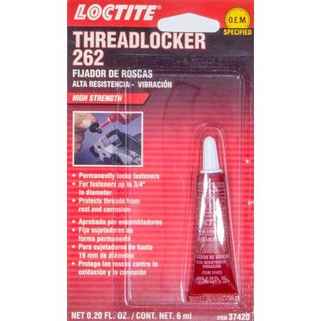 Loctite 262 Threadlocker For Automotive: High-Strength, Oil Tolerant, High-Temp,
