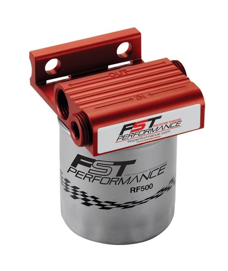Fst Performance Rpm300 Flomax 300 Red Anodized 1/2" Npt Port Fuel Filter/Water