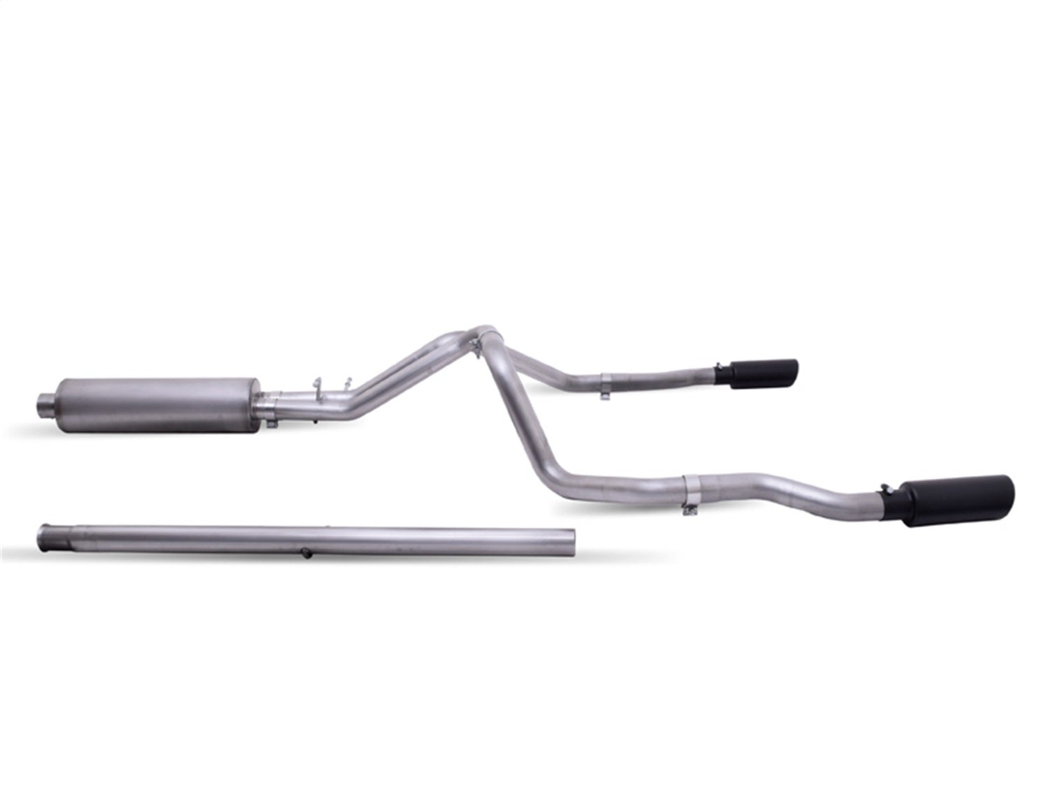 Gibson Performance 65713B Black Elite Cat-Back Dual Split Exhaust System Gibson
