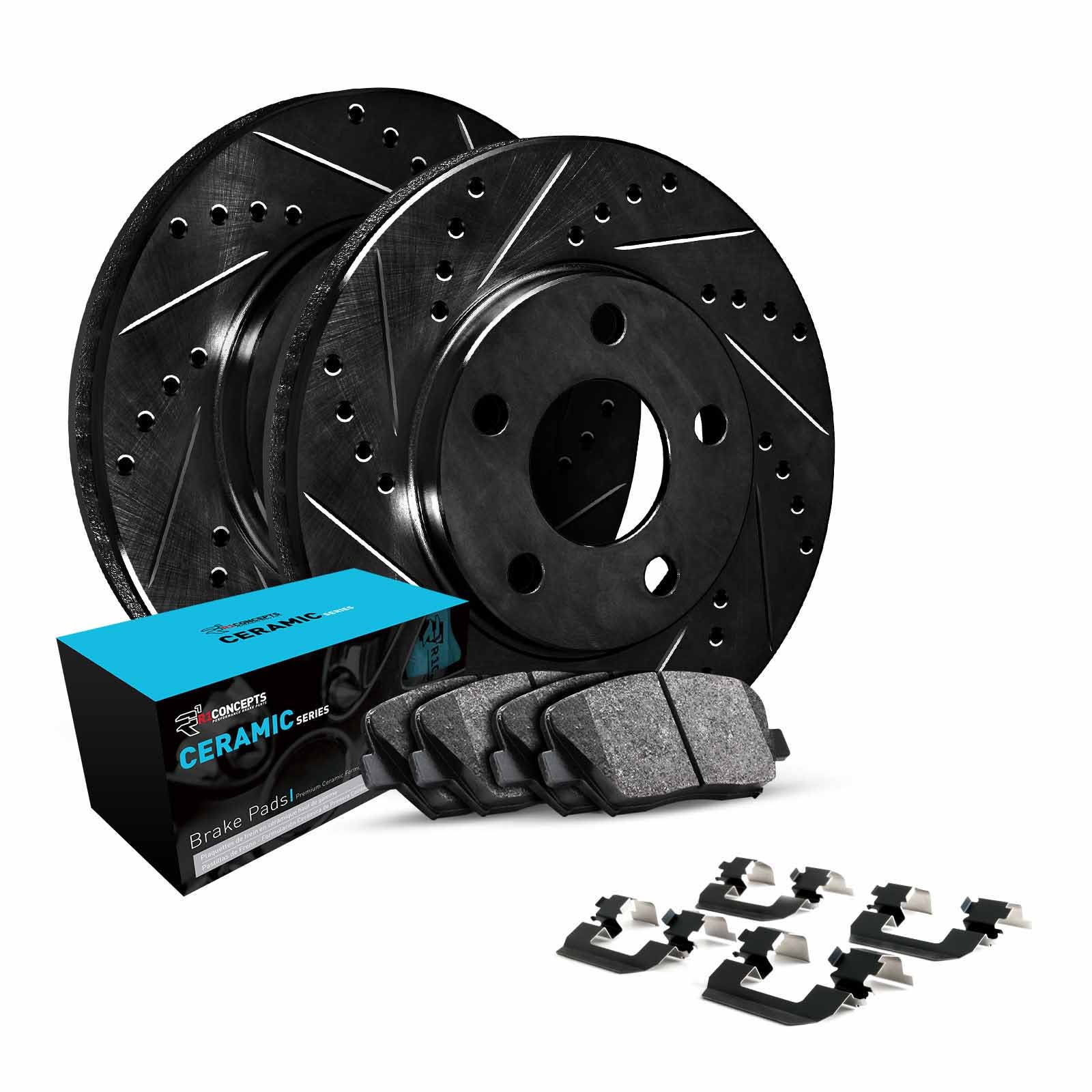 R1 Concepts Whwh1-01020 R1 E- Line Series Brake Rotor - D/S - Black W/ Ceramic