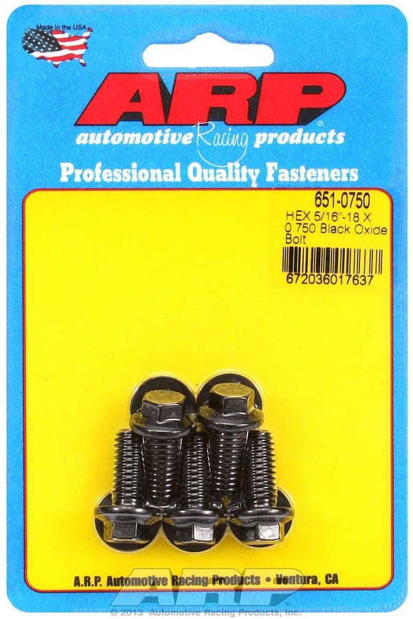 Bolt Kit - 6Pt. (5) 5/16-18 X .750 Bolt Kit - 6Pt. (5) 5/16-18 X .750