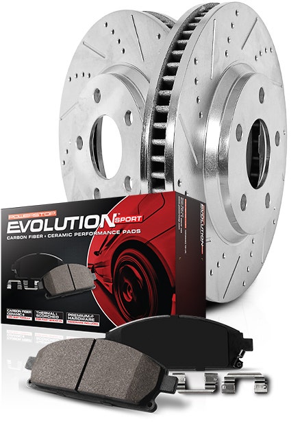 Powerstop K5584 Power Stop  Front And Rear Z23 Carbon Fiber Brake Pads With
