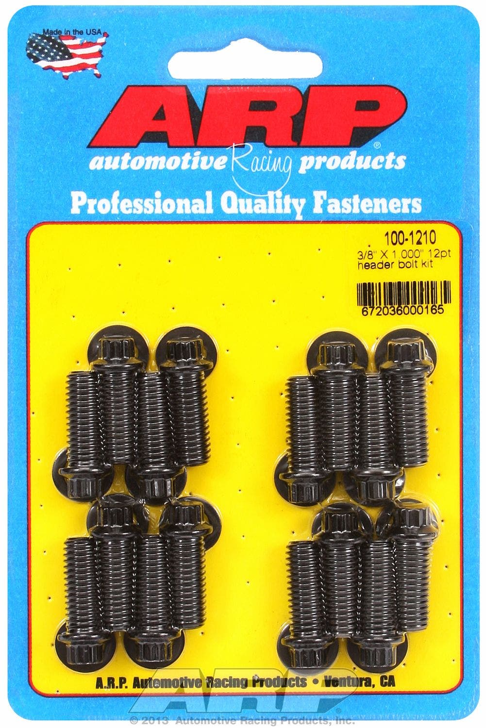 Arp 1001210 3/8""X1.00""12Pt Header Blt"   Exhaust Header Bolt  Head Size - 3/8